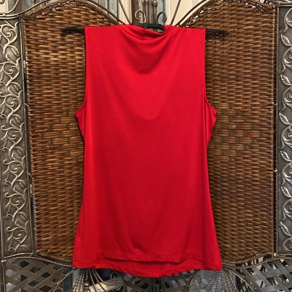 Worthington Women’s Sleeveless Plunge Neck Cowel look Blouse - Picture 2 of 6